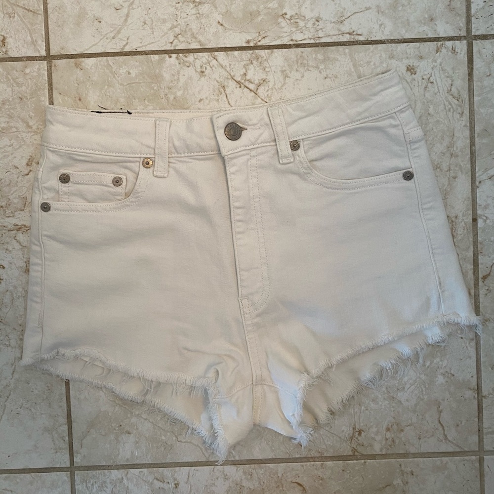 Aritzia White Denim Shorts